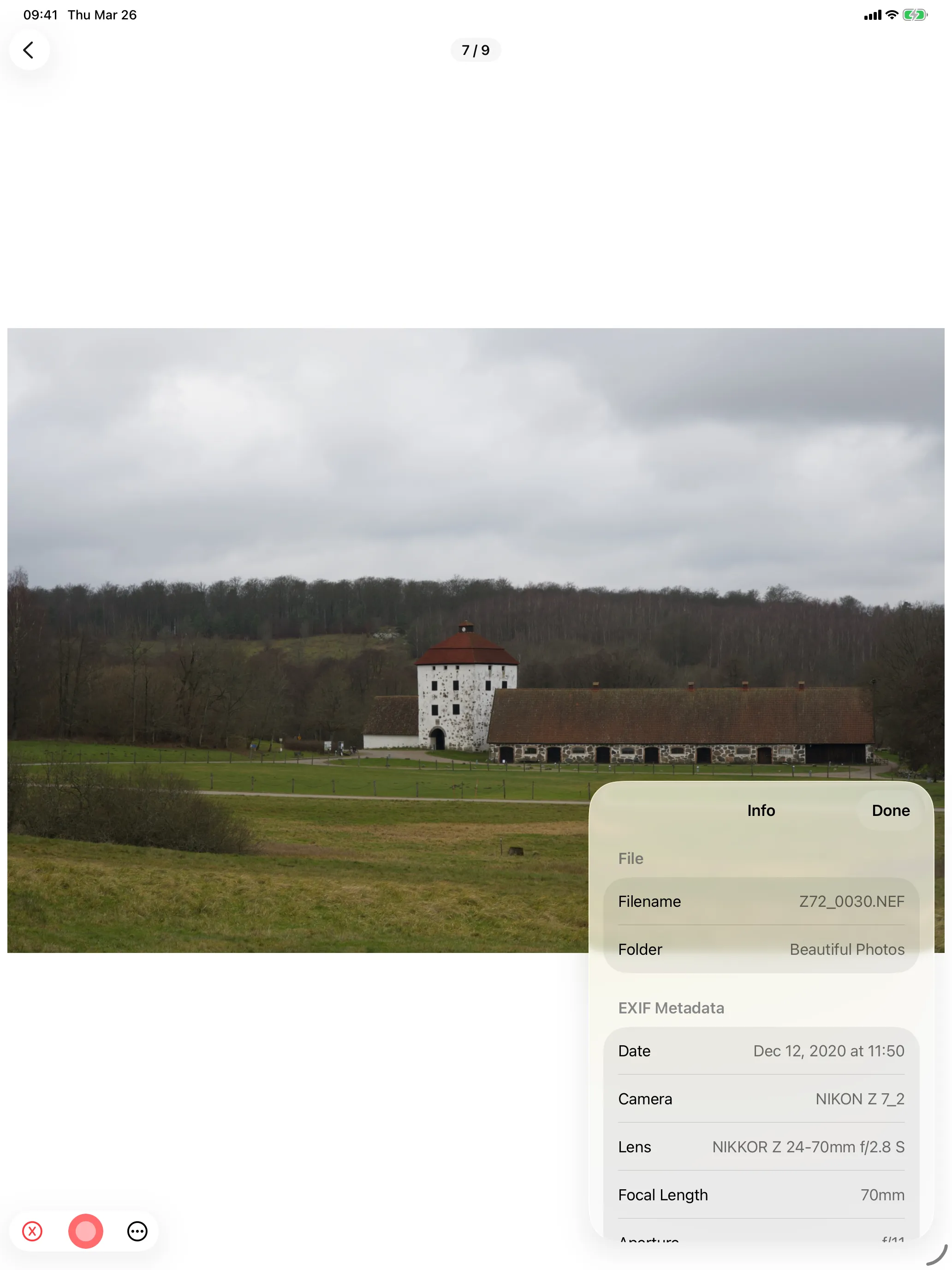 iPad EXIF info