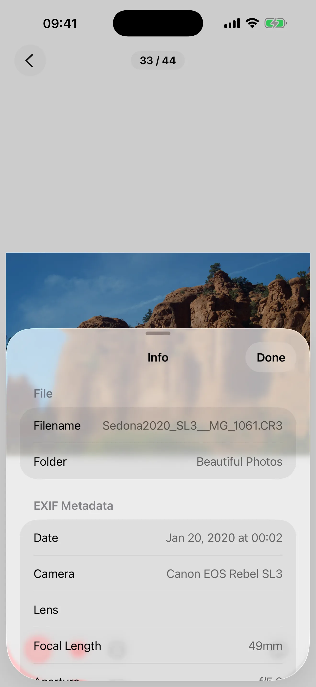 EXIF info