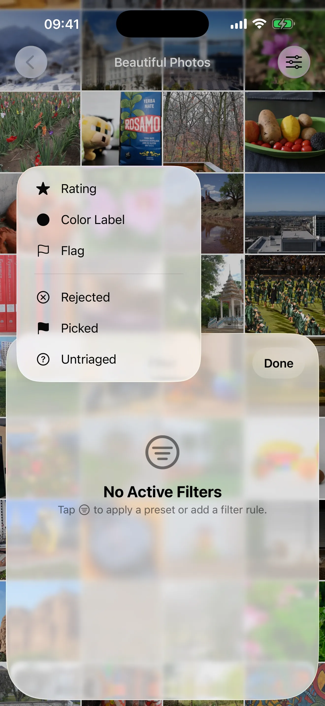 Smart filters for Lightroom